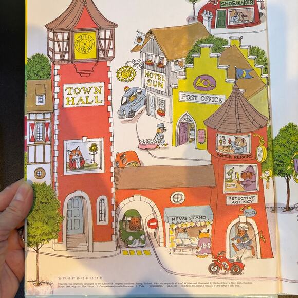 VTG 1979 Richard Scarry's What Do People Do All Day? Book, HC - Picture 3 of 5
